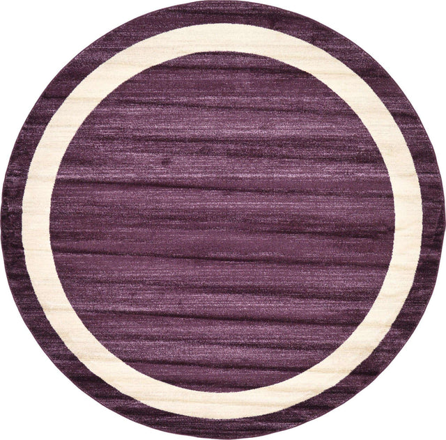 Violet 7' 10 x 7' 10 Del Mar Round Area Rug 100% Polypropylene Easy Clean Stain Resistant Vivid Modern Carpet Mat for Home Decor Interior Designing for Sale at Rug Engine