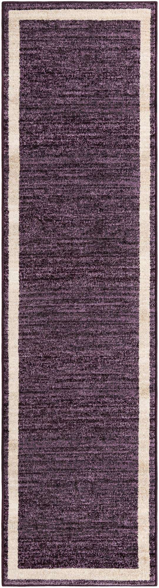 Violet 2' 7 x 10' Del Mar Runner Area Rug 100% Polypropylene Easy Clean Stain Resistant Vivid Modern Carpet Mat for Home Decor Interior Designing for Sale at Rug Engine