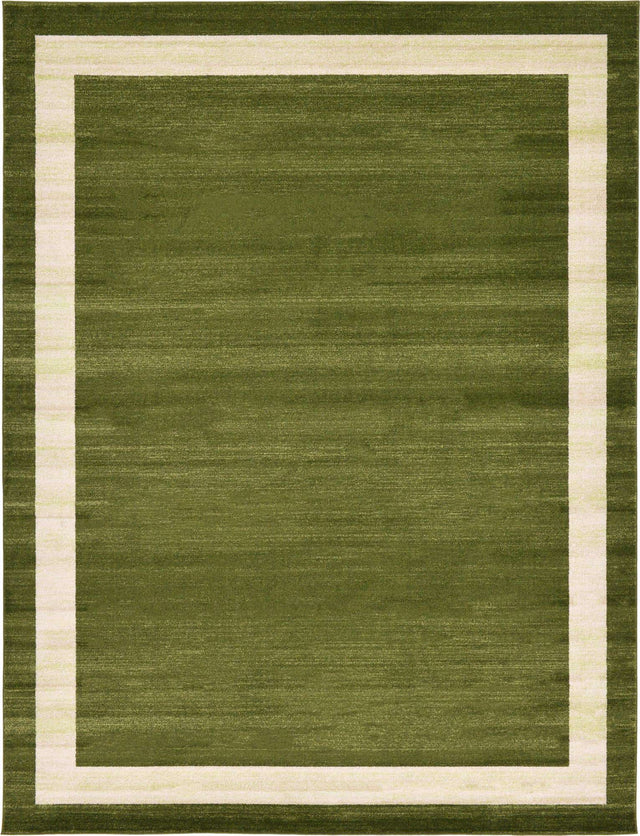 Green 9' x 12' Del Mar Rectangle Area Rug 100% Polypropylene Easy Clean Stain Resistant Vivid Modern Carpet Mat for Home Decor Interior Designing for Sale at Rug Engine