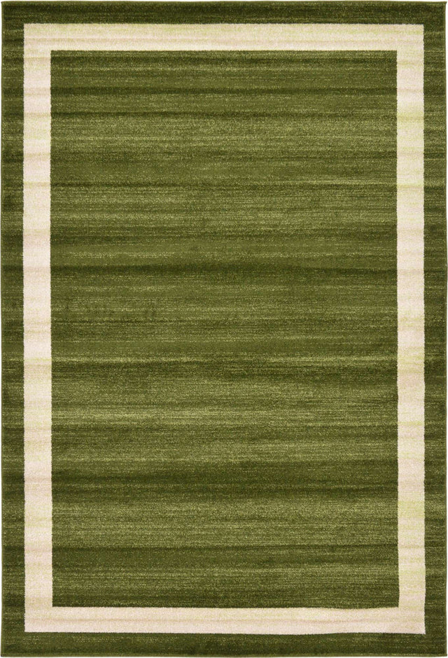 Green 6' 1 x 9' Del Mar Rectangle Area Rug 100% Polypropylene Easy Clean Stain Resistant Vivid Modern Carpet Mat for Home Decor Interior Designing for Sale at Rug Engine