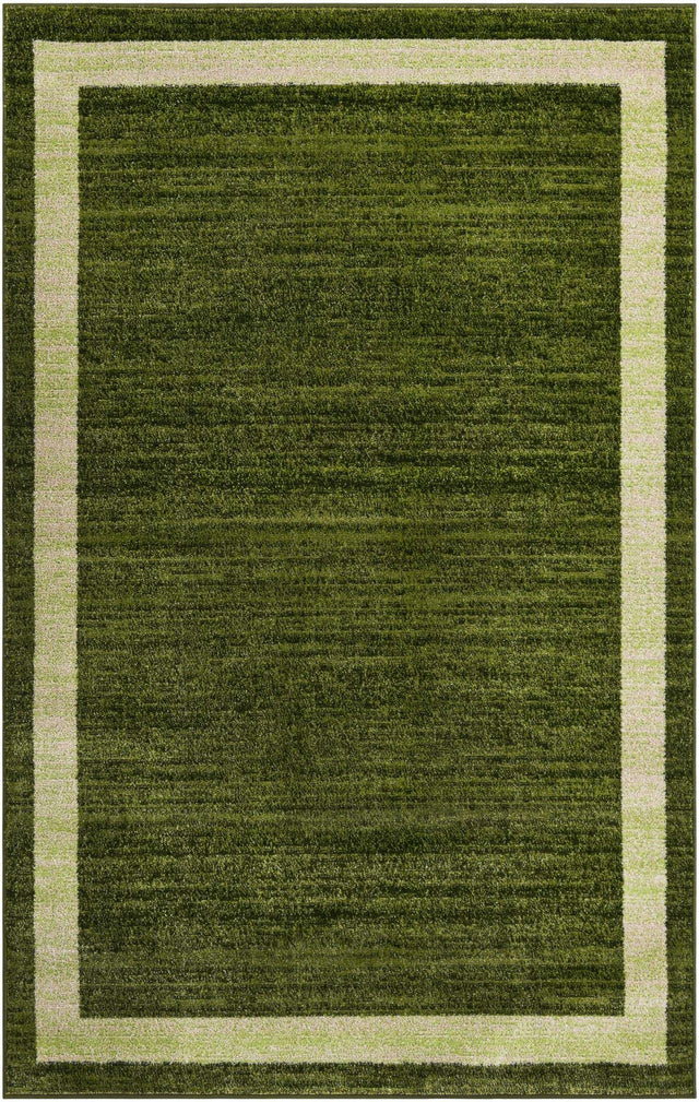 Green 5' 3 x 8' Del Mar Rectangle Area Rug 100% Polypropylene Easy Clean Stain Resistant Vivid Modern Carpet Mat for Home Decor Interior Designing for Sale at Rug Engine