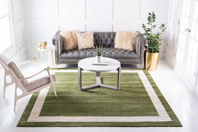 Green 7' 10 x 7' 10 Del Mar Square Area Rug 100% Polypropylene Easy Clean Stain Resistant Vivid Modern Carpet Mat for Home Decor Interior Designing for Sale at Rug Engine