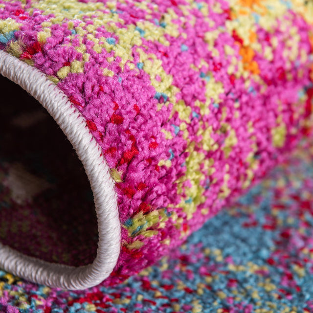 Multicolor 3' 3 x 5' 3 Lyon Rectangle Area Rug Vivid Colorful Abstract Modern 100% Polypropylene Carpet for Living Room, Dining, Office for Sale at Rug Engine