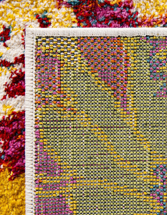 Ivory 7' 1 x 10' Lyon Rectangle Area Rug Vivid Colorful Abstract Modern 100% Polypropylene Carpet for Living Room, Dining, Office for Sale at Rug Engine