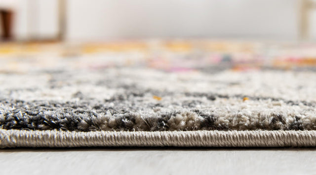 Beige 6' 1 x 6' 1 Aurora Round Area Rug 60% Polypropylene & 40% Polyester Living Dining Room Bedroom Office Modern Decor Carpet for Sale at Rug Engine