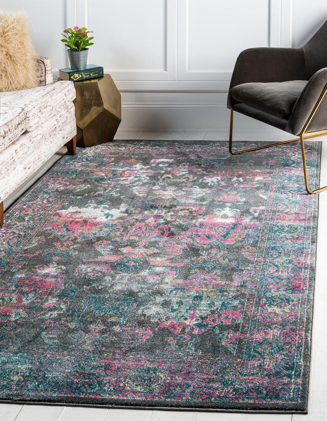 Gray 2' x 3' 1 Aurora Rectangle Area Rug 60% Polypropylene & 40% Polyester Living Dining Room Bedroom Office Modern Decor Carpet for Sale at Rug Engine