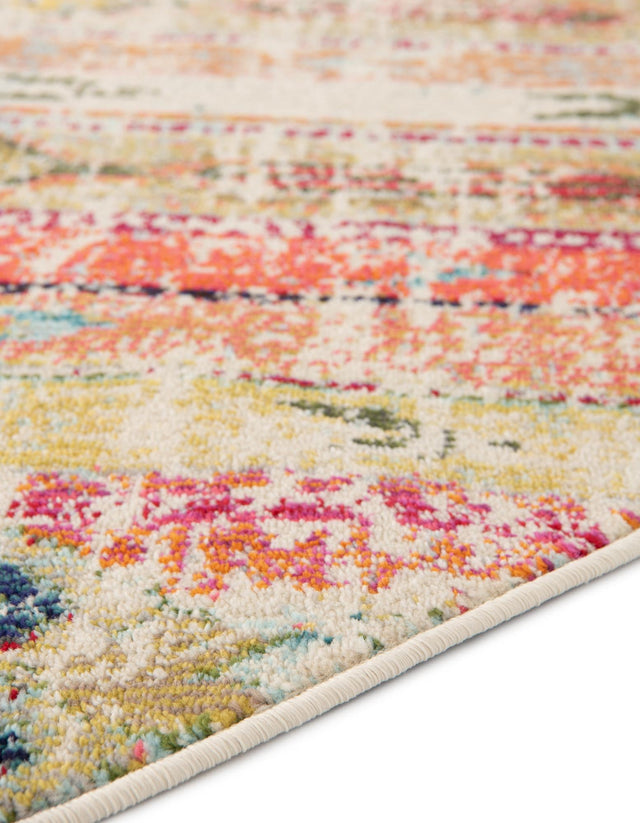 Multicolor 5' x 5' Sedona Round Area Rug