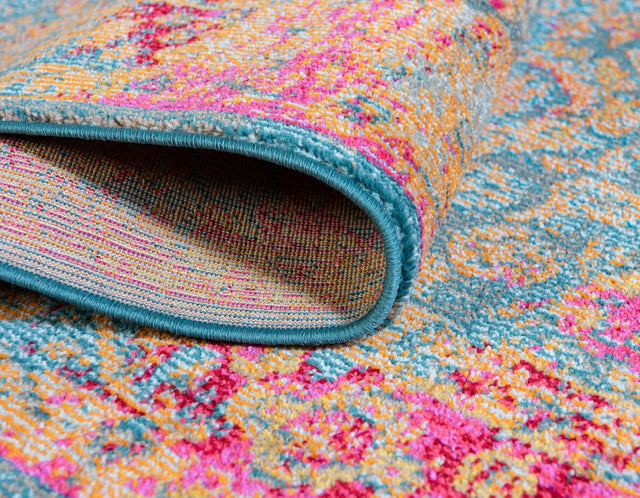 Blue 5' 1 x 8' Medici Rectangle Area Rug 100% Polypropylene Traditional Vintage Classic Carpet for Home Interior Design Decor for Sale at Rug Engine