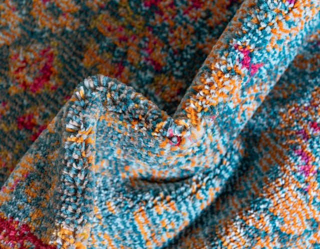 Blue 10' 6 x 16' 5 Medici 100% Polypropylene Traditional Vintage Classic Carpet for Home Interior Design Decor for Sale at Rug Engine