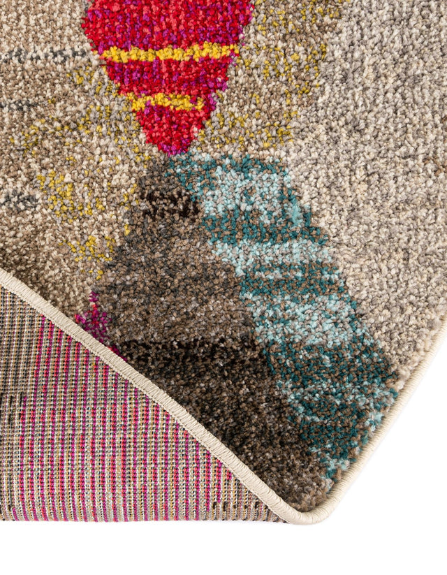 Multicolor 3' 3 x 3' 3 Sedona Round Area Rug