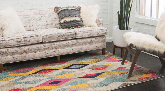 Multicolor 5' 1 x 8' Sedona Rectangle Area Rug Durable Long Lasting Carpet for Living Rooms, Kitchen, Bedrooms, Office Space, Dorms for Sale at Rug Engine