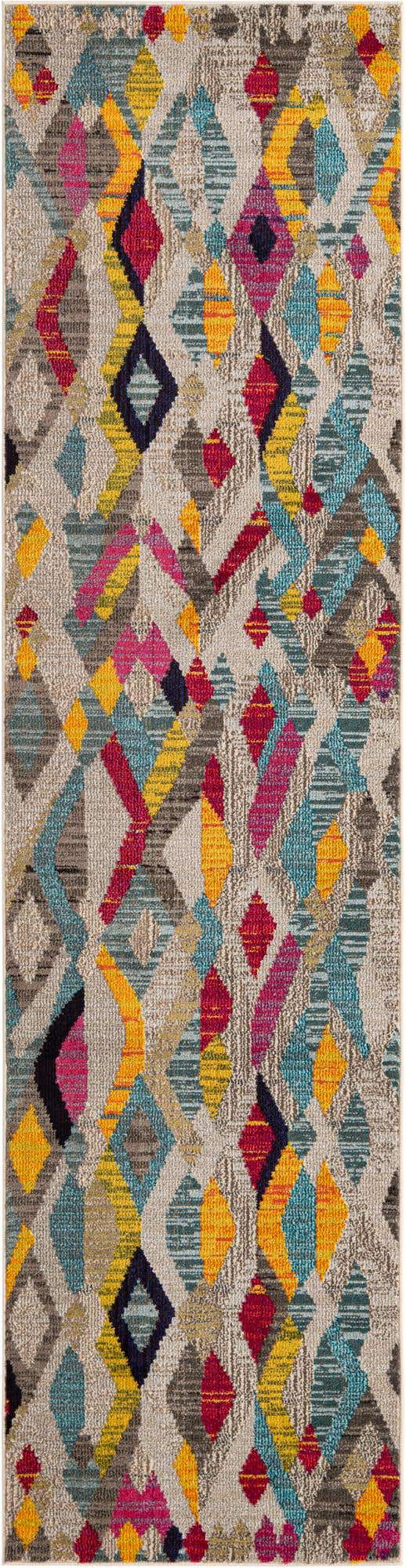Multicolor 2' 7 x 10' Sedona Runner Area Rug Durable Long Lasting Carpet for Living Rooms, Kitchen, Bedrooms, Office Space, Dorms for Sale at Rug Engine