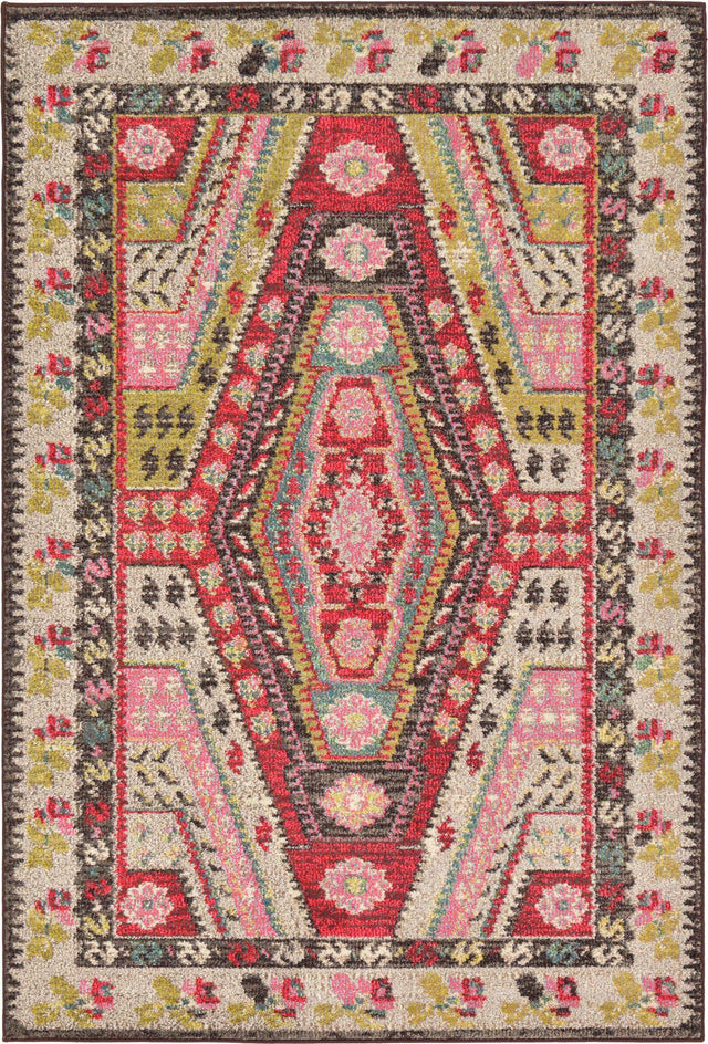 Multicolor 4' 1 x 6' 1 Sedona Rectangle Area Rug Durable Long Lasting Carpet for Living Rooms, Kitchen, Bedrooms, Office Space, Dorms for Sale at Rug Engine