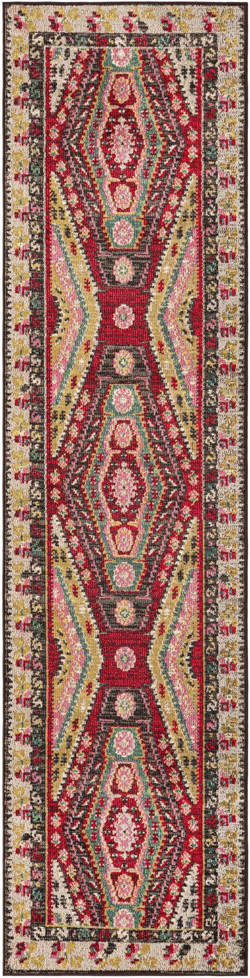 Multicolor 2' 7 x 10' Sedona Runner Area Rug Durable Long Lasting Carpet for Living Rooms, Kitchen, Bedrooms, Office Space, Dorms for Sale at Rug Engine