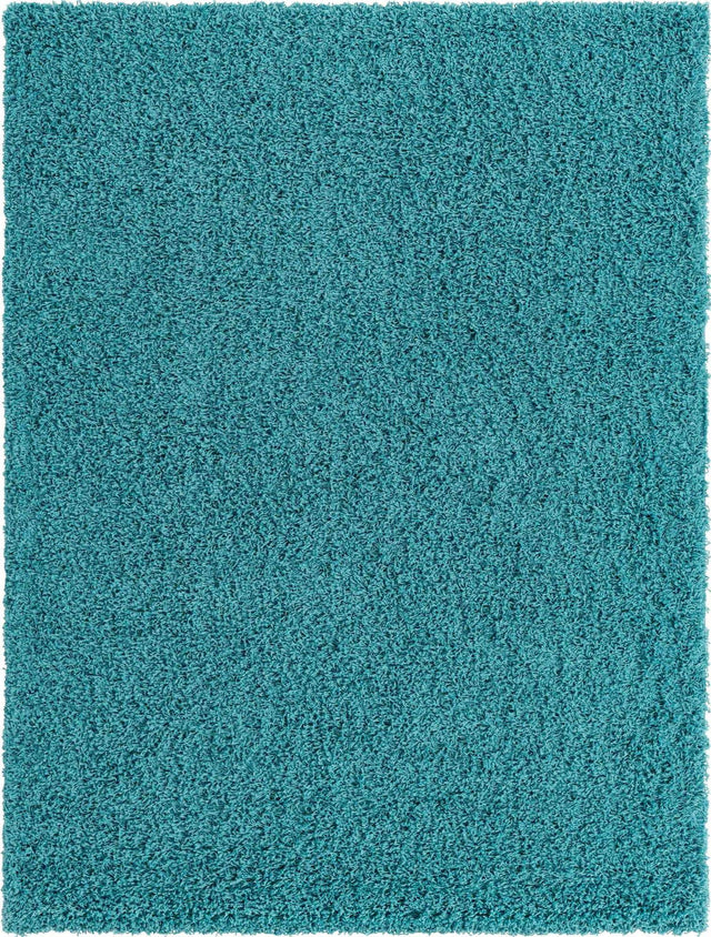 Deep Aqua Blue 10' x 13' 1 Solid Shag Rectangle Area Rug Thick Soft Touch Fluffy & Plush Shaggy Pile Durable Minimalist Carpet for Classic Interior Design for Sale at Rug Engine
