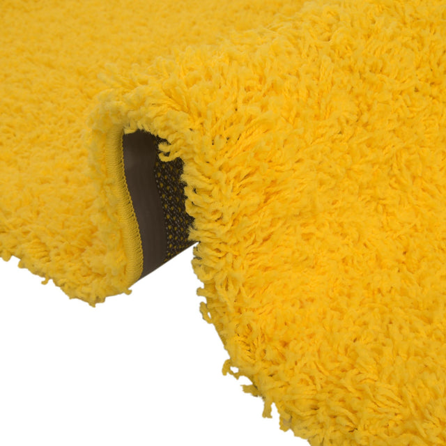 Tuscan Sun Yellow 5' 3 x 8' Solid Shag Rectangle Area Rug Thick Soft Touch Fluffy & Plush Shaggy Pile Durable Minimalist Carpet for Classic Interior Design for Sale at Rug Engine