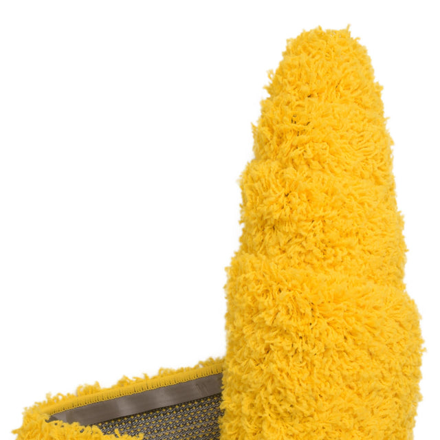 Tuscan Sun Yellow 7' 10 x 10' Solid Shag Rectangle Area Rug Thick Soft Touch Fluffy & Plush Shaggy Pile