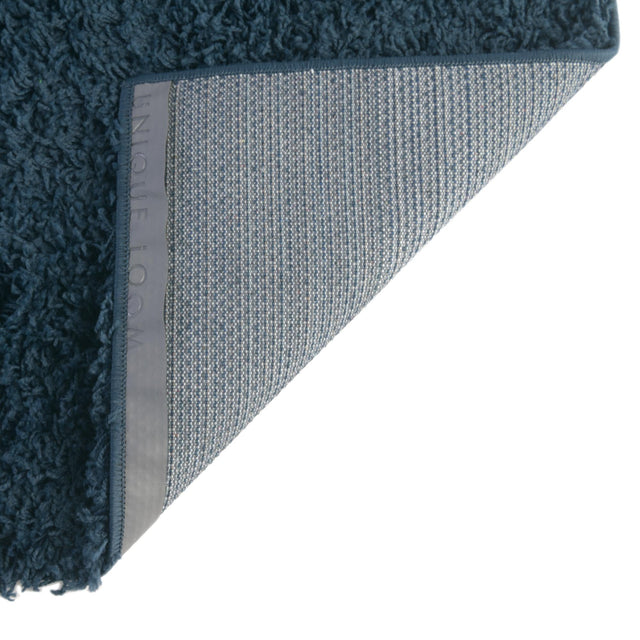 Sapphire Blue 3' 1 x 5' 3 Solid Shag Rectangle Area Rug Thick Soft Touch Fluffy & Plush Shaggy Pile Durable Minimalist Carpet for Classic Interior Design for Sale at Rug Engine