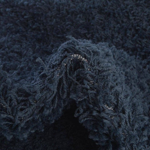 Sapphire Blue 2' 7 x 10' Solid Shag Runner Area Rug Thick Soft Touch Fluffy & Plush Shaggy Pile Durable Minimalist Carpet for Classic Interior Design for Sale at Rug Engine