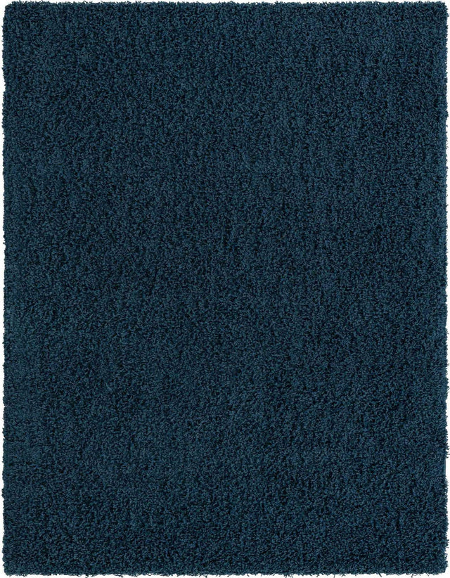 Sapphire Blue 9' x 12' Solid Shag Rectangle Area Rug Thick Soft Touch Fluffy & Plush Shaggy Pile Durable Minimalist Carpet for Classic Interior Design for Sale at Rug Engine
