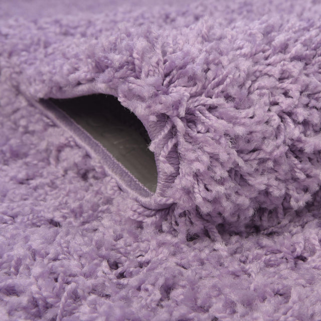 Lilac 2' 7 x 10' Solid Shag Runner Area Rug Thick Soft Touch Fluffy & Plush Shaggy Pile Durable Minimalist Carpet for Classic Interior Design for Sale at Rug Engine