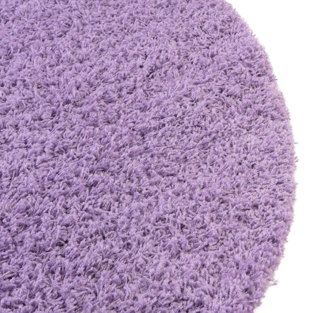 Lilac 7' 10 x 7' 10 Solid Shag Round Area Rug Thick Soft Touch Fluffy & Plush Shaggy Pile Durable Minimalist Carpet for Classic Interior Design for Sale at Rug Engine
