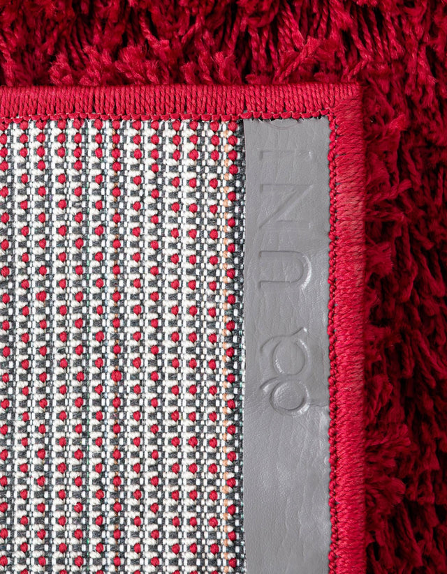 Cherry Red 2' 7 x 16' 5 Solid Shag Runner Area Rug Thick Soft Touch Fluffy & Plush Shaggy Pile Durable Minimalist Carpet for Classic Interior Design for Sale at Rug Engine