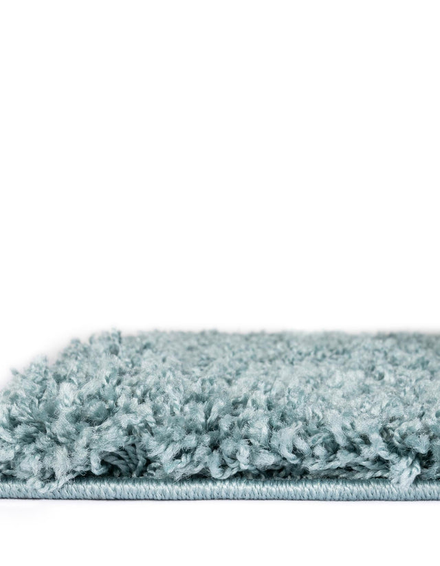 Light Slate Blue 4' 1 x 6' 1 Solid Shag Rectangle Area Rug Thick Soft Touch Fluffy & Plush Shaggy Pile