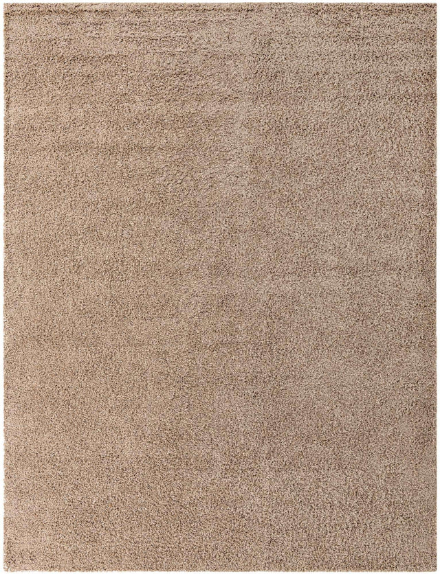 Taupe 10' x 13' 1 Solid Shag Rectangle Area Rug Thick Soft Touch Fluffy & Plush Shaggy Pile