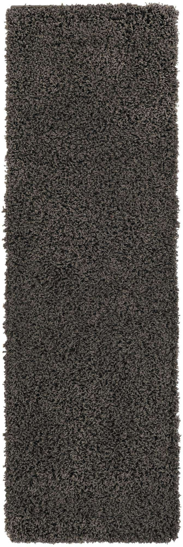 Graphite Gray 2' 1 x 6' 5 Solid Shag Runner Area Rug Thick Soft Touch Fluffy & Plush Shaggy Pile Durable Minimalist Carpet for Classic Interior Design for Sale at Rug Engine