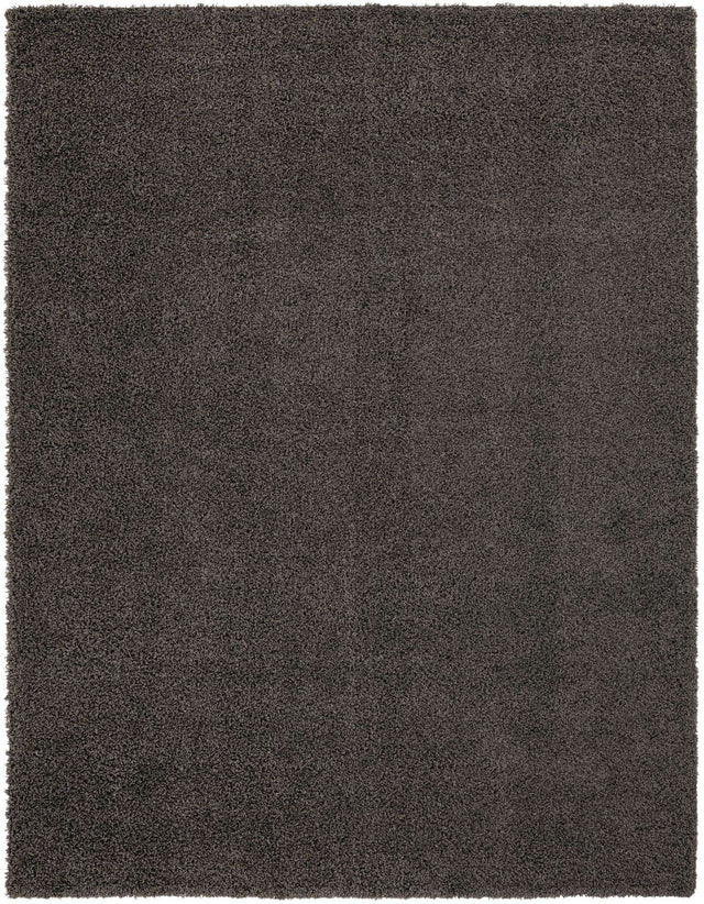 Graphite Gray 9' x 12' Solid Shag Rectangle Area Rug Thick Soft Touch Fluffy & Plush Shaggy Pile Durable Minimalist Carpet for Classic Interior Design for Sale at Rug Engine