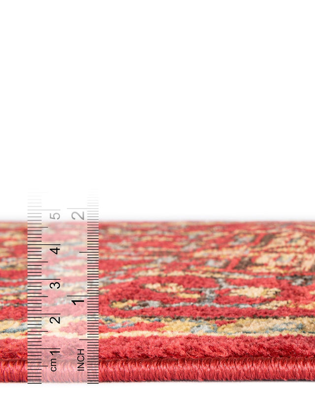 Red 2' 7 x 10' Sahand Runner Area Rug Affordable Easy Clean Traditional Design Durable Carpet for Home Interior Design Living Room Dining Office for Sale at Rug Engine