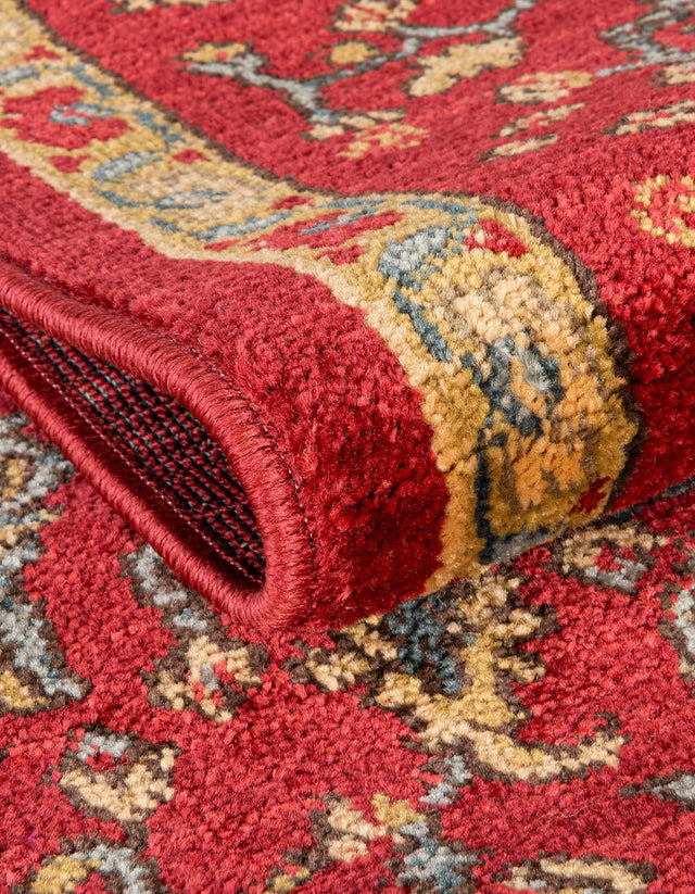 Red 2' 7 x 10' Sahand Runner Area Rug Affordable Easy Clean Traditional Design Durable Carpet for Home Interior Design Living Room Dining Office for Sale at Rug Engine