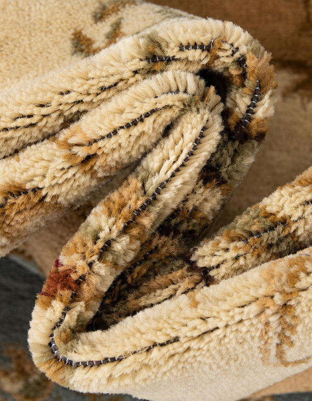 Light Blue 7' 1 x 7' 1 Versailles Square Area Rug