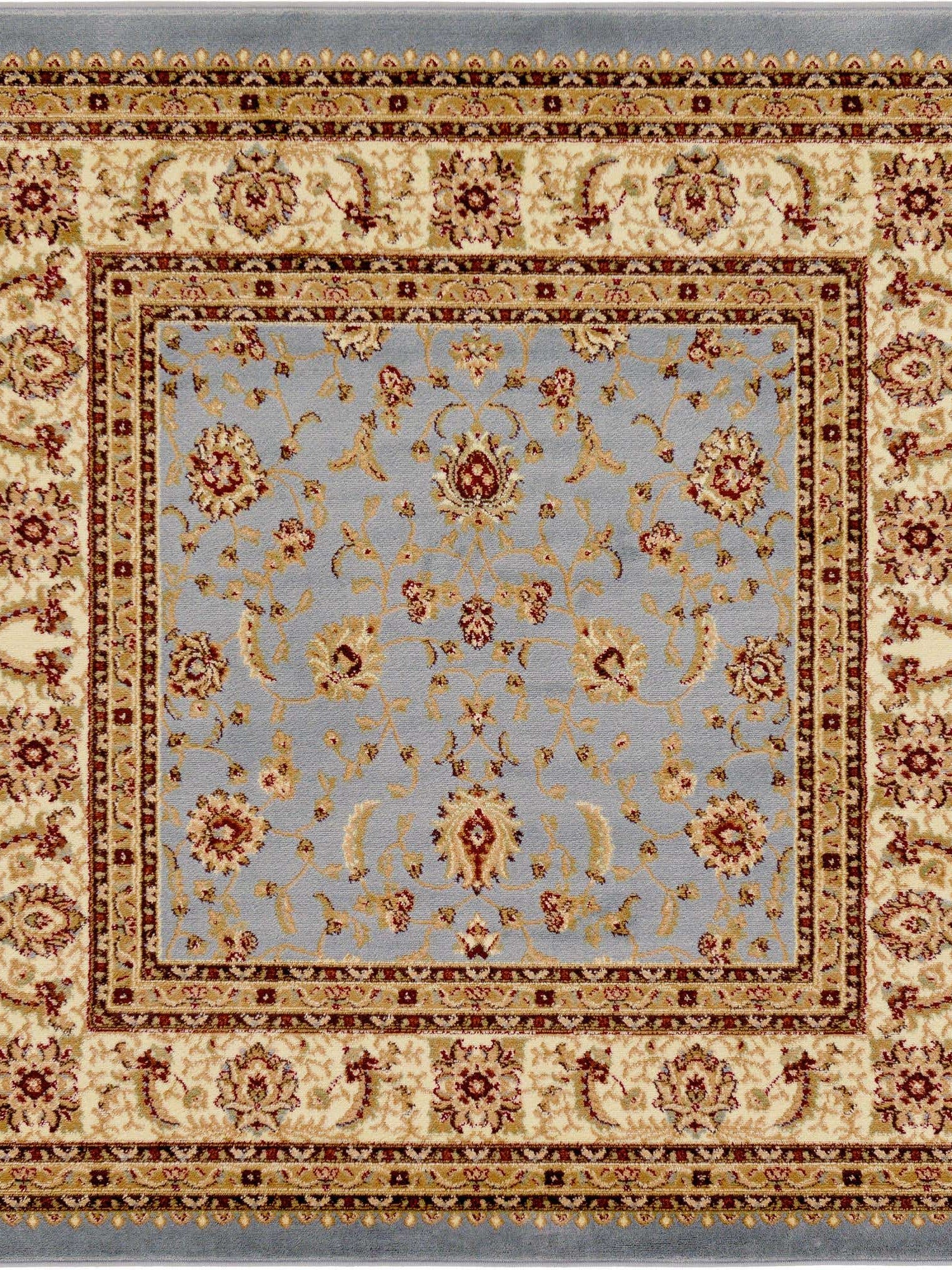 Light Blue 6' 1 x 6' 1 Voyage Square Area Rug