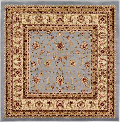 Light Blue 6' 1 x 6' 1 Voyage Square Area Rug