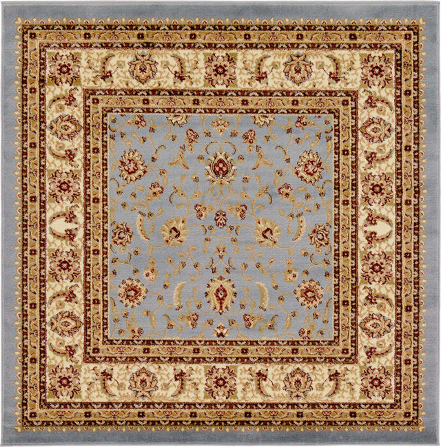 Light Blue 6' 1 x 6' 1 Voyage Square Area Rug