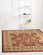 Red 4' 1 x 4' 1 Voyage Square Area Rug