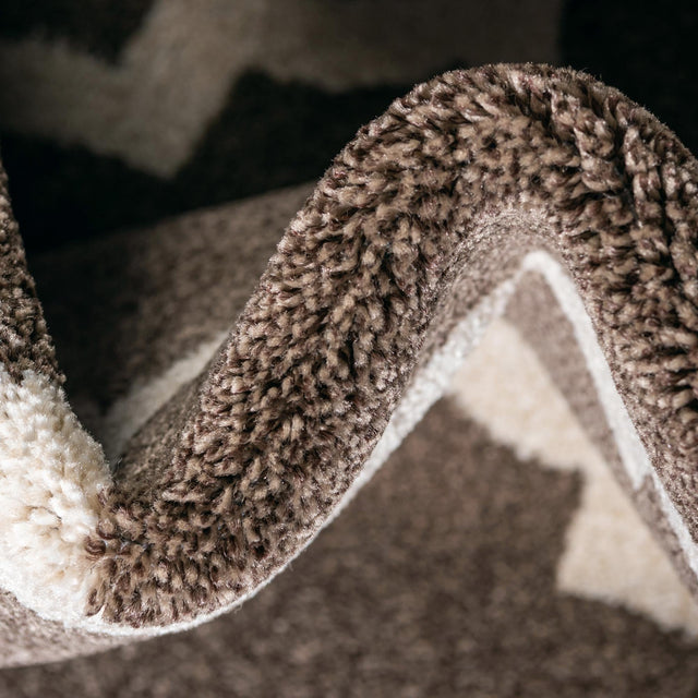 Brown 6' 1 x 6' 1 Trellis Square Area Rug