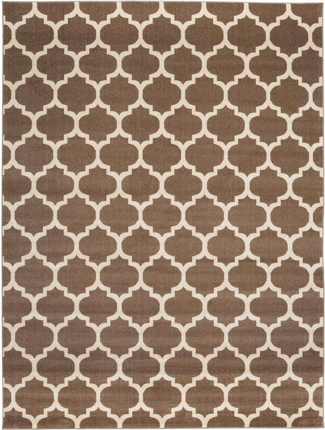 Brown 10' x 13' 1 Trellis Rectangle Area Rug