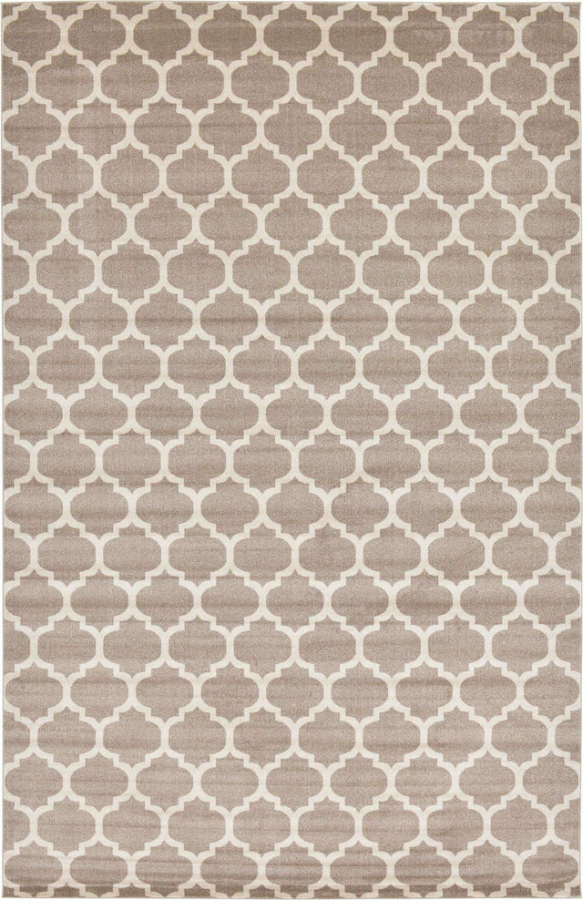 Light Brown 10' 6 x 16' 5 Trellis Rectangle Area Rug