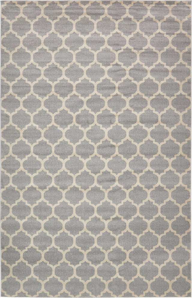 Light Gray 10' 6 x 16' 5 Trellis Rectangle Area Rug