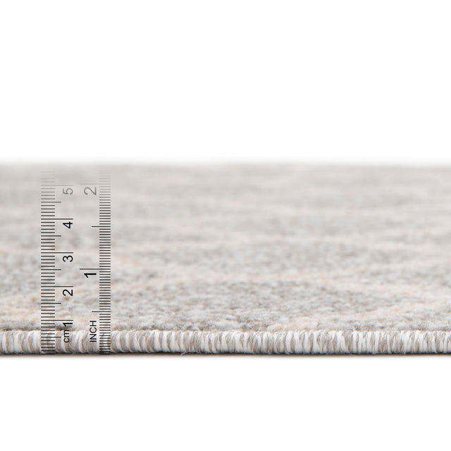 Light Gray 6' 1 x 6' 1 Trellis Square Area Rug