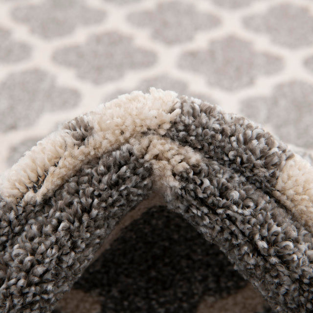 Dark Gray 7' 10 x 7' 10 Trellis Square Area Rug