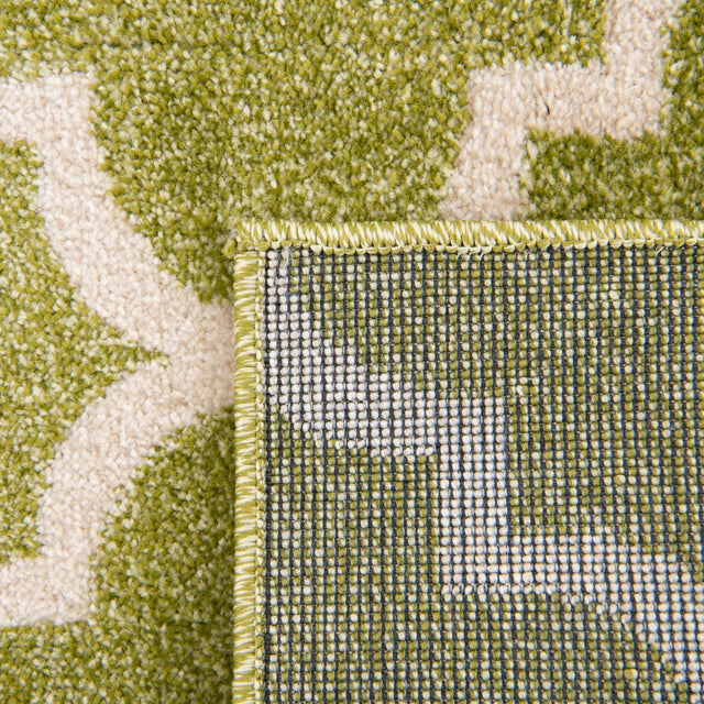 Light Green 10' x 10' Trellis Square Area Rug