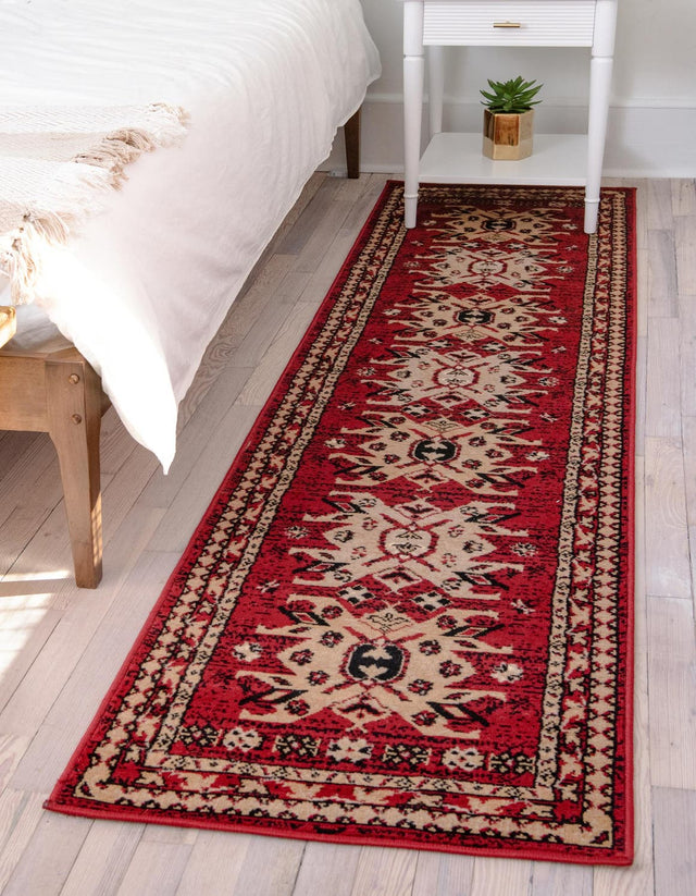Red 2' x 8' 2 Taftan Runner Area Rug