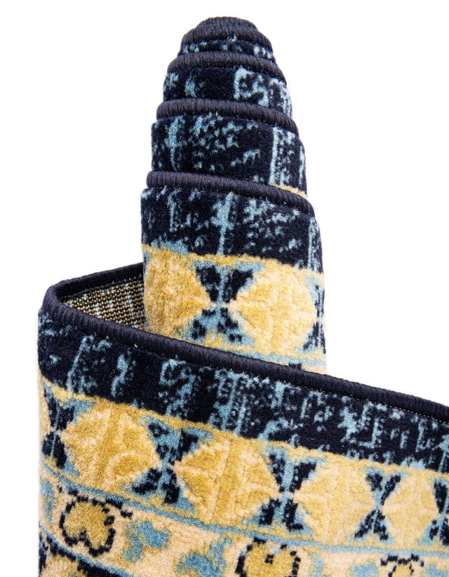 Navy Blue 3' 1 x 16' 5 Taftan Runner Area Rug