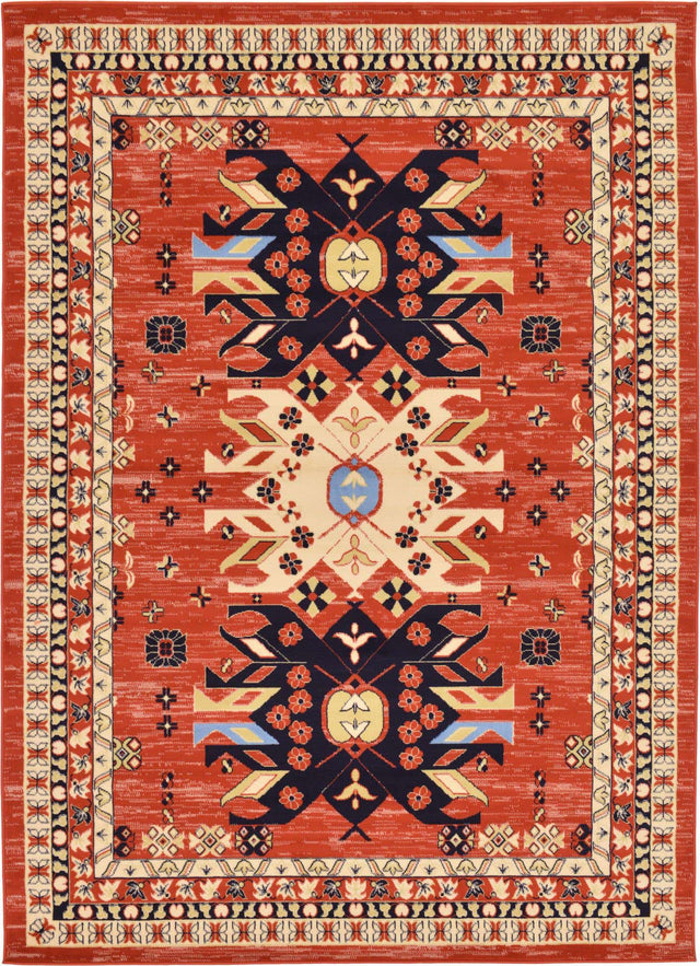 Terracotta 7' 1 x 10' Taftan Rectangle Area Rug