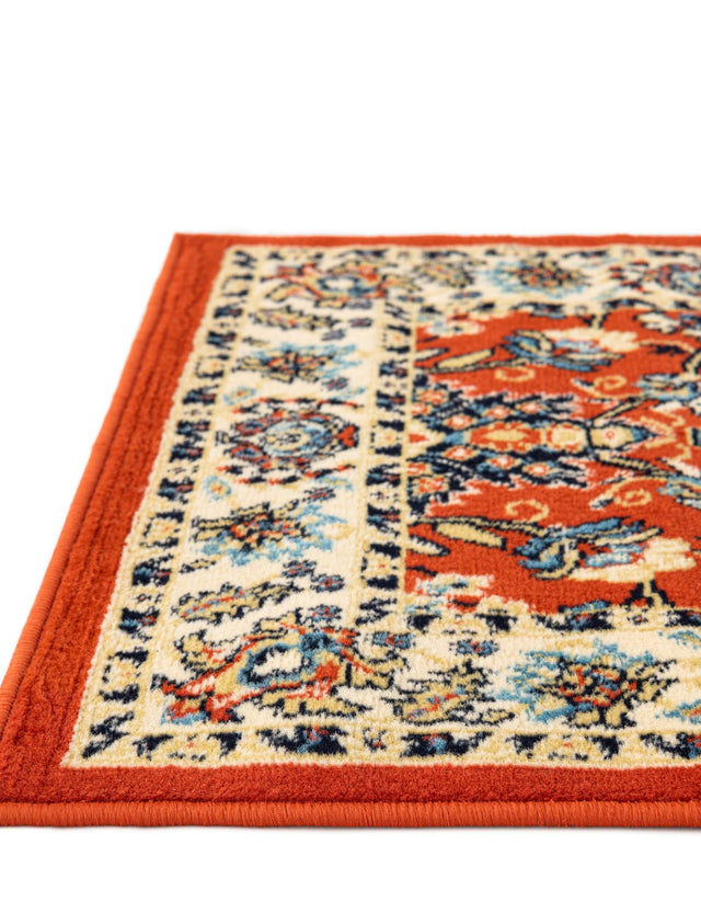 Terracotta 3' 1 x 16' 5 Sialk Hill Runner Area Rug 100% Polypropylene Durable Easy Clean Classic Traditional Design Carpet for Interior Design for Sale at Rug Engine