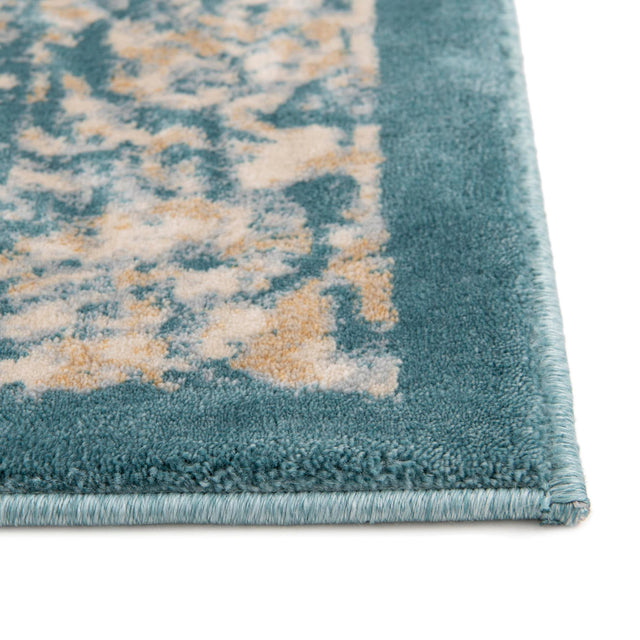 Teal 3' x 13' 1 Oslo Runner Area Rug 100% Polypropylene Traditional Classic Vintage Distressed Carpet for Indoor Home Decor for Sale at Rug Engine